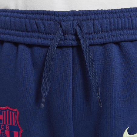 Pantalon survêtement junior FC Barcelone GFA Fleece bleu jaune 2020/21