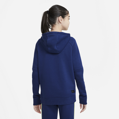 Sweat à capuche junior FC Barcelone bleu 2020/21