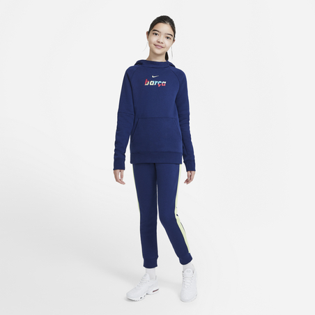 Sweat à capuche junior FC Barcelone bleu 2020/21