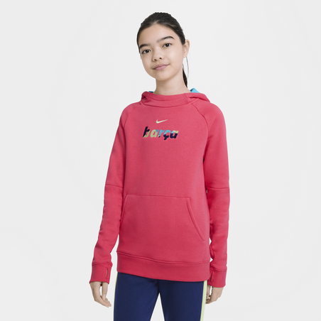 Sweat à capuche junior FC Barcelone rose 2020/21