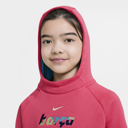 Sweat à capuche junior FC Barcelone rose 2020/21