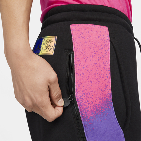 Pantalon survêtement PSG Jordan Fleece Statement noir violet 2020/21