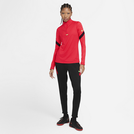 Pantalon survêtement Femme Nike Strike noir rouge