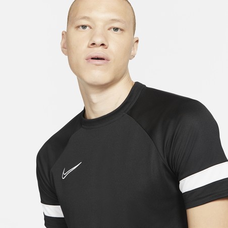 Maillot entraînement Nike Academy noir blanc