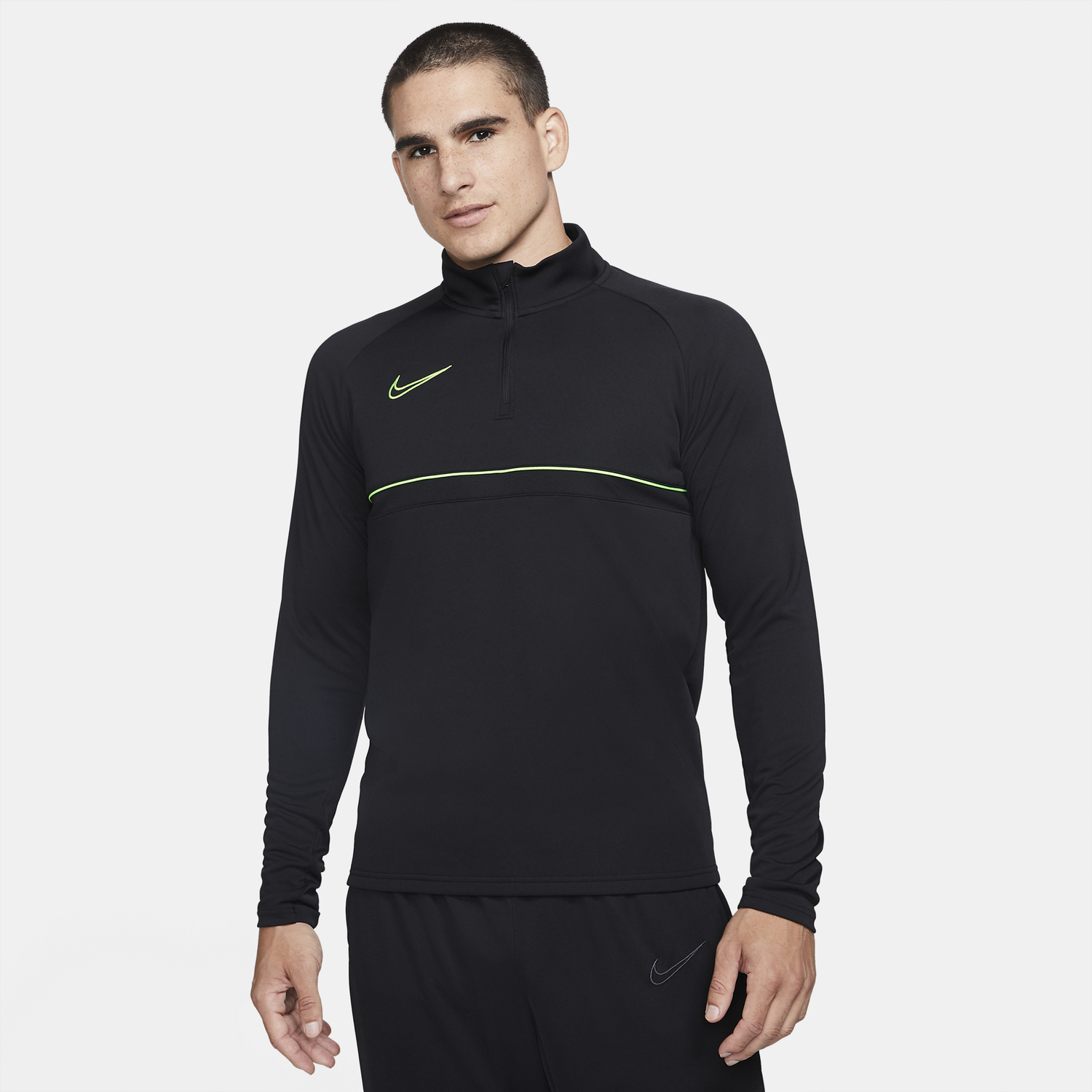 Sweat zippé Nike Academy noir vert sur Foot.fr
