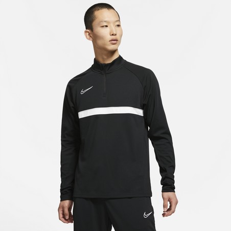 Sweat zippé Nike Academy noir blanc