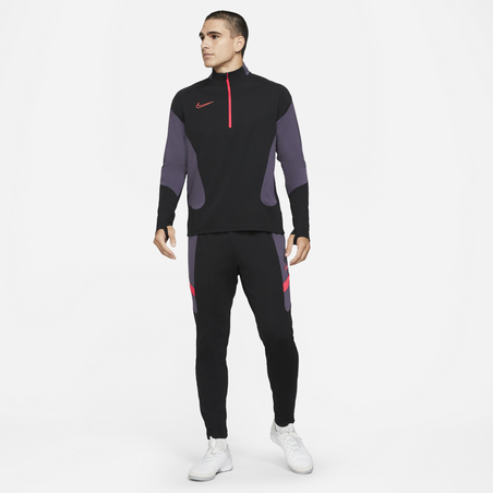 Ensemble survêtement sweat Nike Academy noir violet