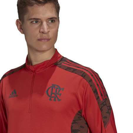 Sweat zippé Flamengo rouge noir 2021