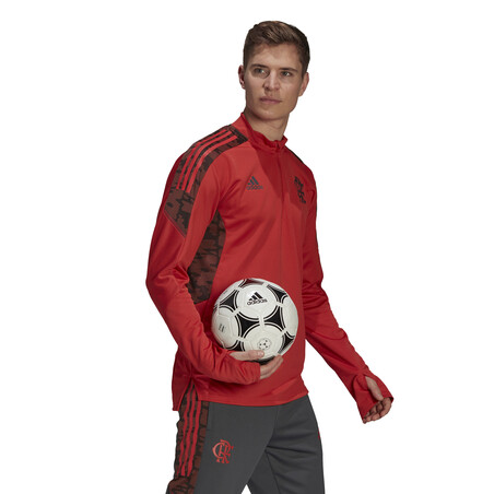 Sweat zippé Flamengo rouge noir 2021