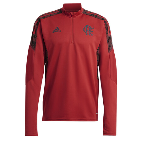 Sweat zippé Flamengo rouge noir 2021