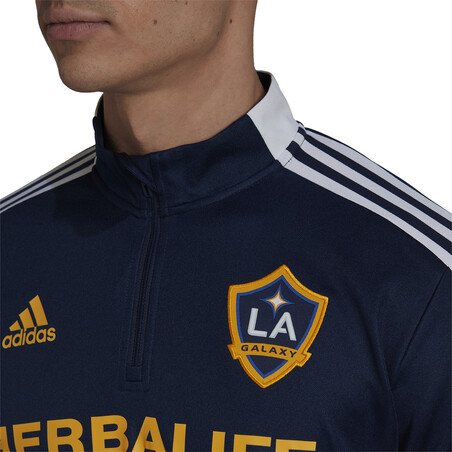Sweat zippé Los Angeles Galaxy bleu 2021