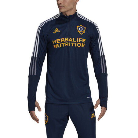 Sweat zippé Los Angeles Galaxy bleu 2021