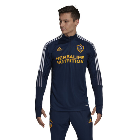 Sweat zippé Los Angeles Galaxy bleu 2021