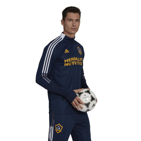Sweat zippé Los Angeles Galaxy bleu 2021