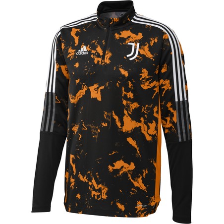 Sweat zippé Juventus AOP noir orange 2020/21