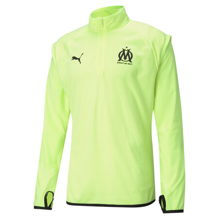 Sweat zippé OM Fleece jaune noir 2020/21