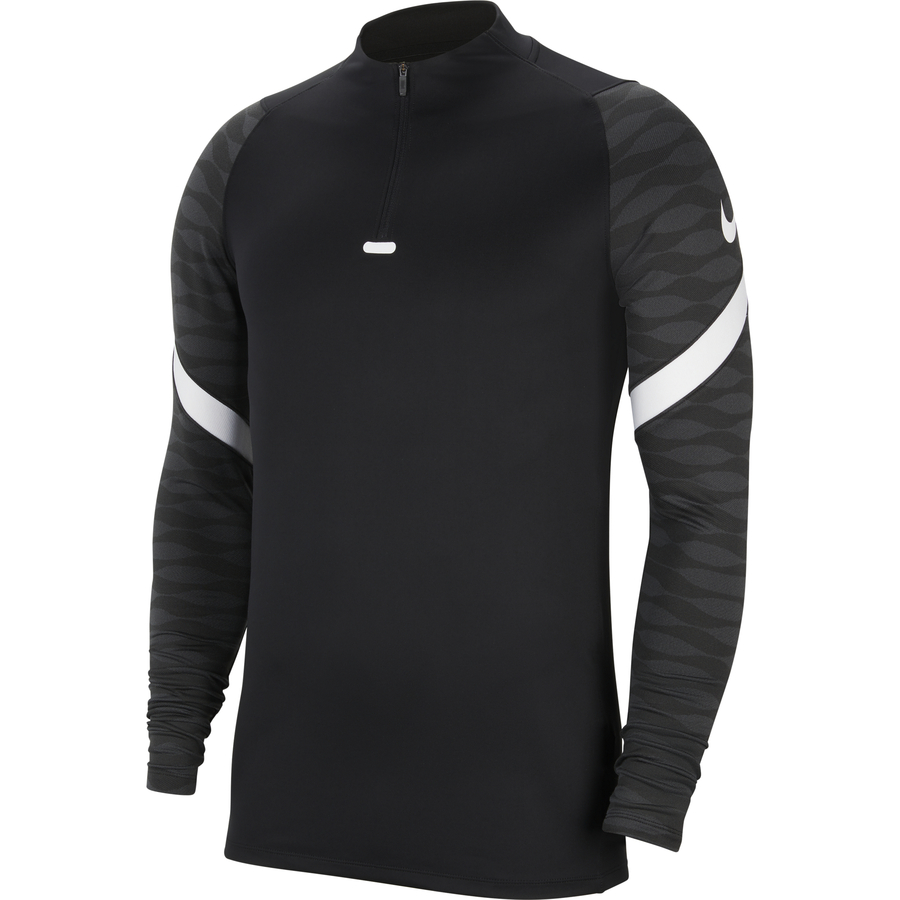 Sweat zippé junior Nike Strike noir blanc