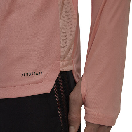 Sweat zippé Los Angeles FC rose noir 2021