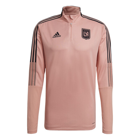 Sweat zippé Los Angeles FC rose noir 2021