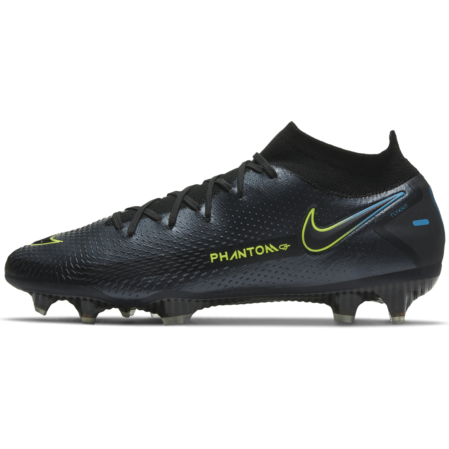 Nike Phantom GT Elite montante FG noir jaune sur Foot.fr