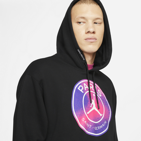 Sweat à capuche PSG Jordan noir violet 2020/21