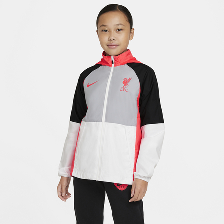 Veste imperméable junior Liverpool Air Max gris rouge 2020/21