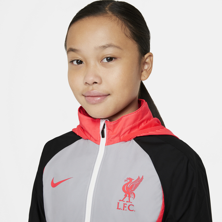 Veste imperméable junior Liverpool Air Max gris rouge 2020/21