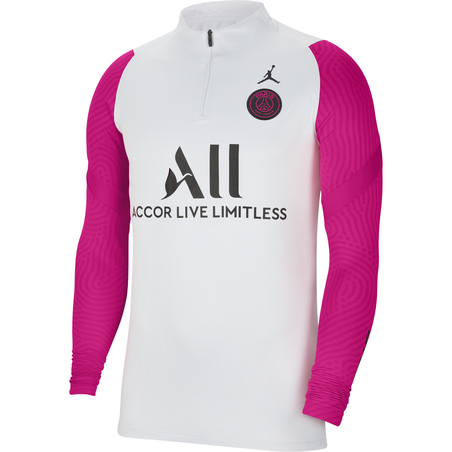 Sweat zippé PSG Jordan gris rose 2020/21