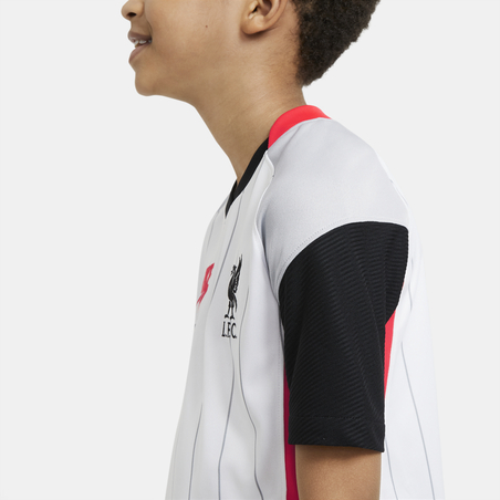 Maillot junior Liverpool Air Max blanc rouge 2020/21