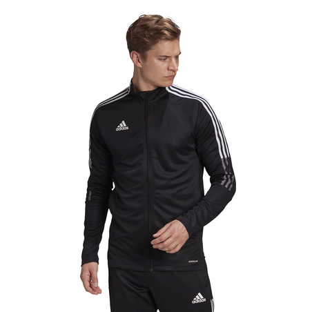 Veste survêtement adidas noir blanc