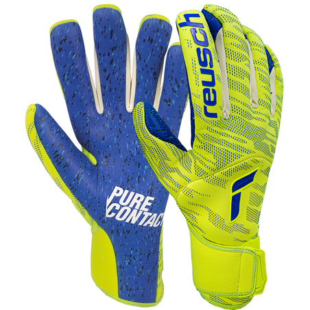 Gants gardien Reusch Pure Contact Fusion jaune bleu
