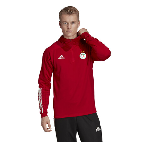 Sweat zippé à capuche Algérie rouge 2020