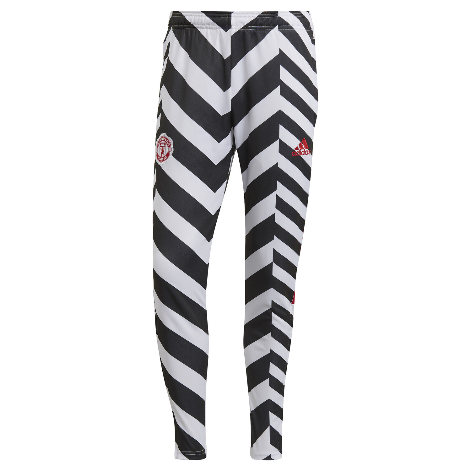 Pantalon Survetement Manchester United Aop Blanc Noir 2020 21 Sur Foot Fr
