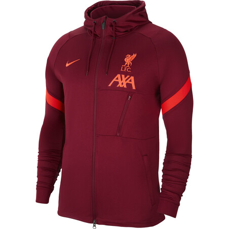 Veste survêtement à capuche Liverpool rouge 2021/22