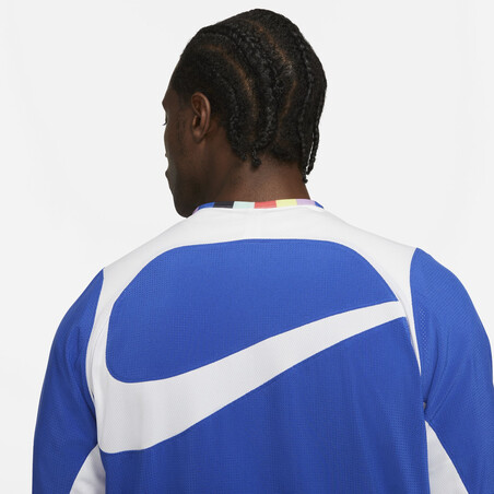 Veste survêtement Nike "Joga Bonito" microfibre bleu blanc