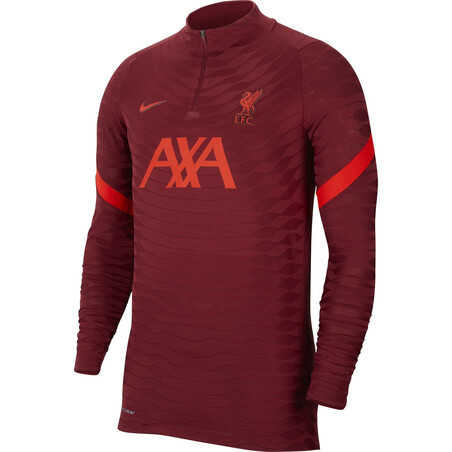 Sweat zippé Liverpool Strike Elite rouge 2021/22