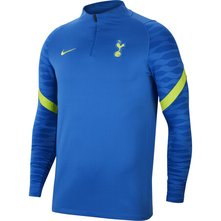 Sweat zippé Tottenham Strike bleu jaune 2021/22