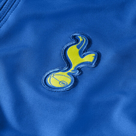 Sweat zippé Tottenham Strike bleu jaune 2021/22