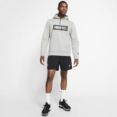 Sweat à capuche Nike F.C. gris