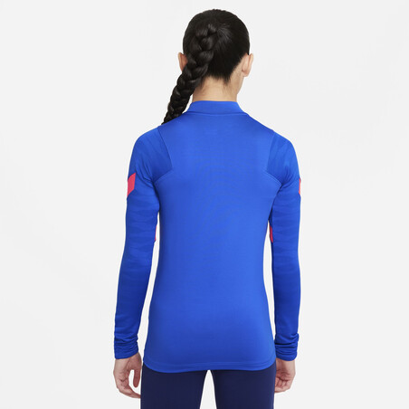 Sweat zippé junior Atlético Madrid Strike bleu rouge 2021/22