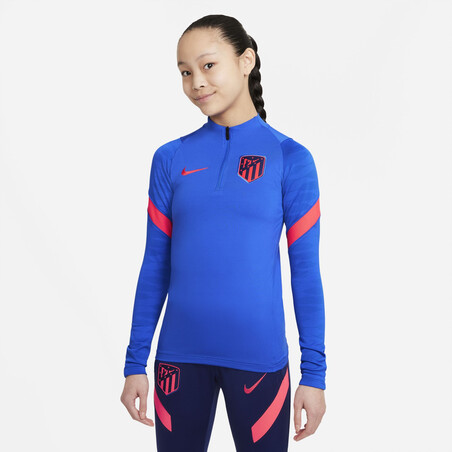Sweat zippé junior Atlético Madrid Strike bleu rouge 2021/22