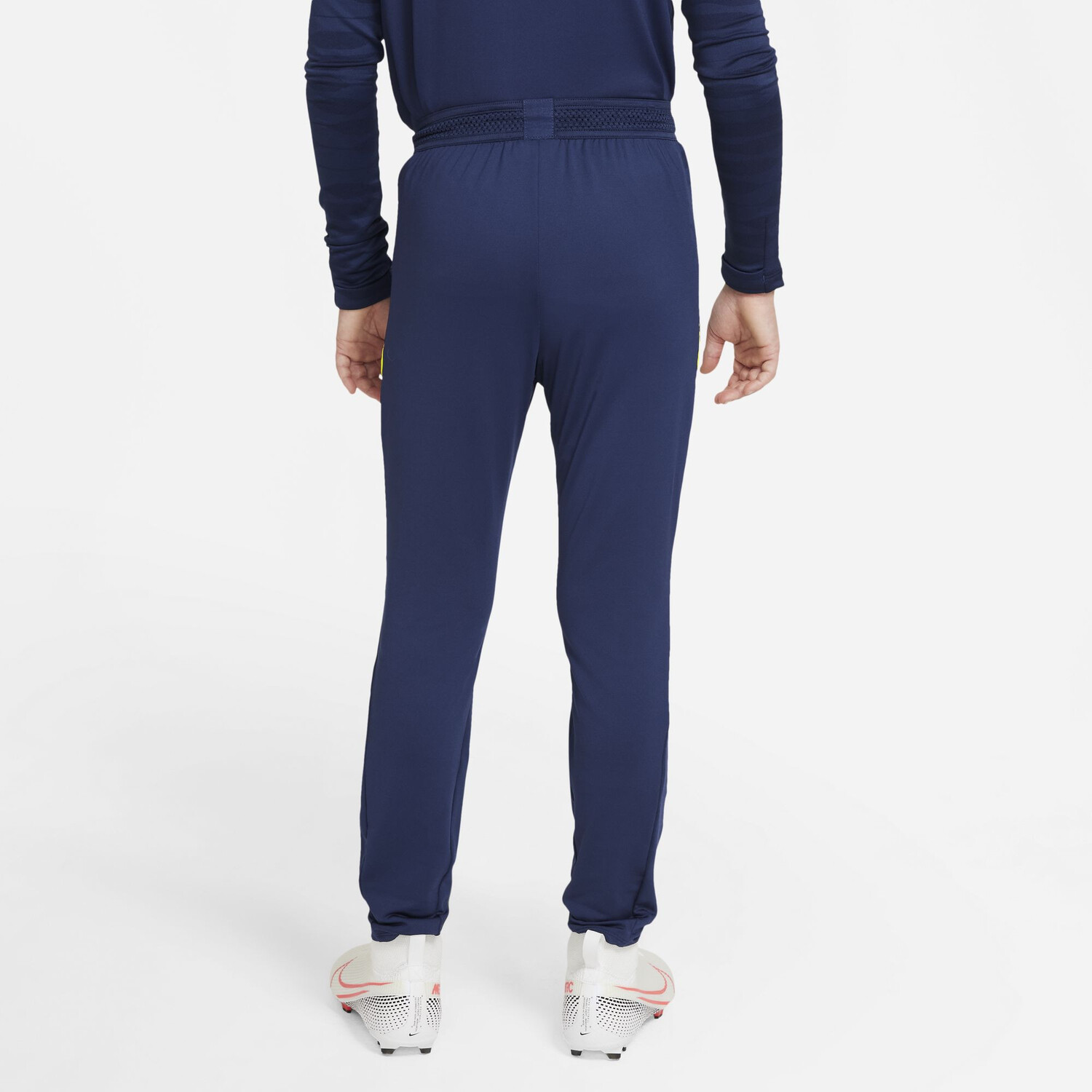 Pantalon survetement junior Tottenham Strike bleu jaune 2021 22 sur Foot