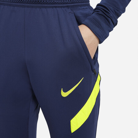 Pantalon survêtement junior Tottenham Strike bleu jaune 2021/22