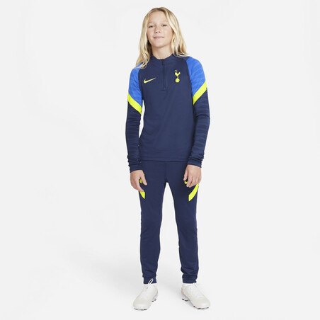 Sweat zippé junior Tottenham Strike bleu jaune 2021/22