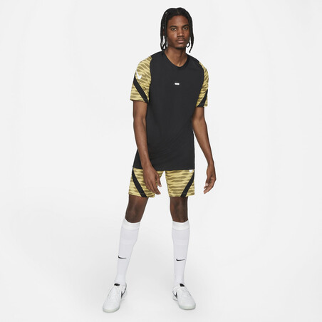 Maillot entraînement Nike Strike noir jaune