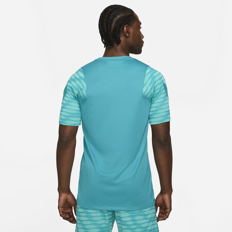 Maillot entraînement Nike Strike bleu vert