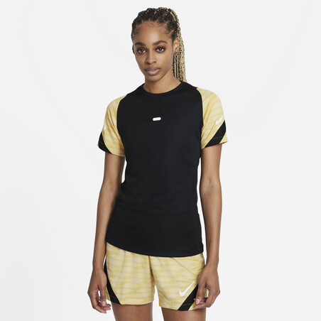 Maillot entraînement Femme Nike Strike noir or