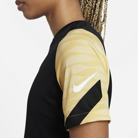 Maillot entraînement Femme Nike Strike noir or