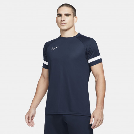 Maillot entraînement Nike Academy bleu foncé blanc