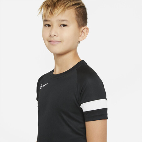 Maillot entraînement junior Nike Academy noir blanc